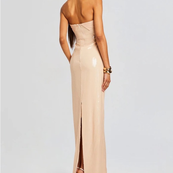 Retrofete Alexandra Dress Sequin Dress Beige XS - Picture 6 of 8